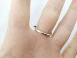 Silver 925 ring adjustable with Lab pearl creamy white