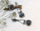 SET Silver 925 real Gold plated Earrings and Ring