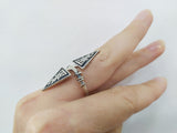 Silver 925 ring adjustable Beautiful rings full finger Armenian