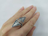 Silver 925 ring adjustable Beautiful rings full finger Armenian