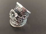 Floral silver ring Women jewelry with flowers Sterling beautiful gifts