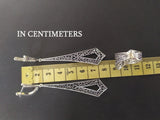 Extra long earrings Sterling Silver 925 jewelry