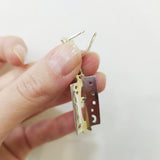 Jewelry set earrings ring Green zircon Sterling silver 925 Gold plated