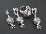 Ring Sterling Silver 925 ethnic ornament Pomegranate