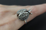 Pomegranate ring  Sterling silver 925 Armenian handmade jewelry