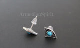 Silver cuff earring only for Left ear and a pair of tiny studs CHOOSE