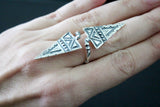 Set of 2 rings Sterling silver 925 Adjustable Armenian
