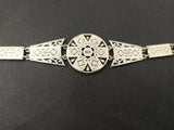 Silver 925 bracelet in ethnic style with black onyx Armenian Jewelry