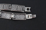Men women unisex bracelet sterling silver 925 with ethnic ornament