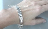 Men bracelet sterling silver 925 with ethnic ornament CHOOSE
