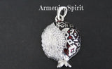 Pendant and ring Pomegranate STERLING SILVER 925