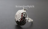 Pendant and ring Pomegranate STERLING SILVER 925