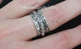 Ring with moving hoop Sterling silver 925 Handmade Armenian