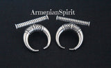 Ethnic stud earrings Sterling silver 925 Armenian jewelry