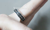 Ring Armenian with cross men God Bless and Save Sterling silver 925