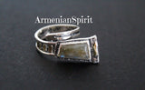 Set labradorite blue Silver 925 gold plated jewelry Earrings