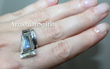 Set labradorite blue Silver 925 gold plated jewelry Earrings