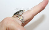 Labradorite prolonged ring sterling silver 925