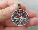 Pendant ARARAT mountain and grape Sterling silver 925