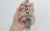 Rosary prayer beads heavy Sterling silver 925 eagle and arevakhach eternity symbol
