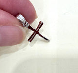 Minimalist small cross light weight  SILVER 925 Orthodox Catholic crosses