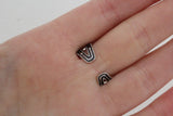 Silver sun ring 925 with long rays black silver Handmade