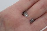 Ethnic earrings and ring round Sterling silver 925