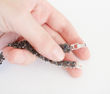 Necklace SET Sterling silver 925 marcasite blue topaz