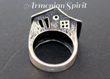 House ring silver 925