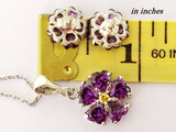 Elevate your style with our handcrafted 925 silver jewelry from Armenia. Our pendant features a beautiful purple forget-me-not flower, symbolizing Armenian genocide. The hypoallergenic violet charm adds a unique touch to any outfit. Purchase online and support Armenian craftsmanship.