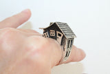 House ring silver 925