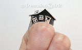 House ring silver 925