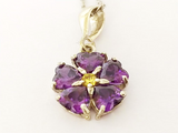 Elevate your jewelry game with our high quality 925 silver pendant featuring a purple forget-me-not flower, a symbol of the Armenian genocide. This charm is not only hypoallergenic, but also adds a touch of delicate beauty to any ensemble. Buy online now and support a meaningful cause.