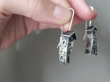 House earrings Silver 925 hooks