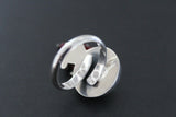 Silver 925 Pomegranate earring ring pendant With chain