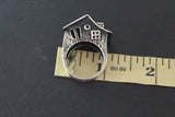 House ring silver 925