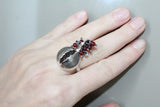 Silver 925 Pomegranate earring ring pendant With chain