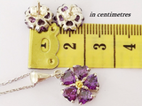 Elevate your jewelry game with our beautiful pendant featuring a purple forget-me-not flower, a powerful symbol of Armenian genocide. Each piece is made of high quality 925 silver and is hypoallergenic, giving you both style and comfort. Buy online now and show your support for this important cause.