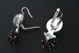 Silver 925 Pomegranate earring ring pendant With chain