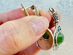 Ring earring agate sterling silver 925