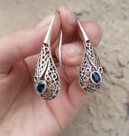Silver ring  Blue topaz stone Sterling 925 Spring gifts for women