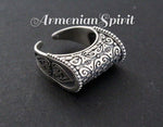 Earrings ring ethnic SET Silver 925 Armenian Spirit