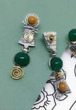 Earrings silver 925 Gold plated Agate Armenian Spirit