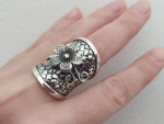 Ring sterling silver 925 flower