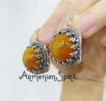 Silver 925 ring Yellow agate