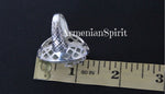 Silver 925 Ring Earrings green moss agate