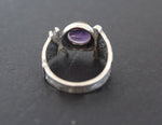 Set silver 925 Earrings ring Amethyst pink quartz