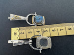 Earrings ring silver 925 Labradorite Armenian Spirit
