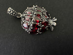 Pomegranate Silver 925 Pendant zircon