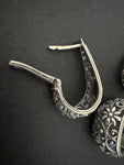 Set Ring Earrings floral Silver 925